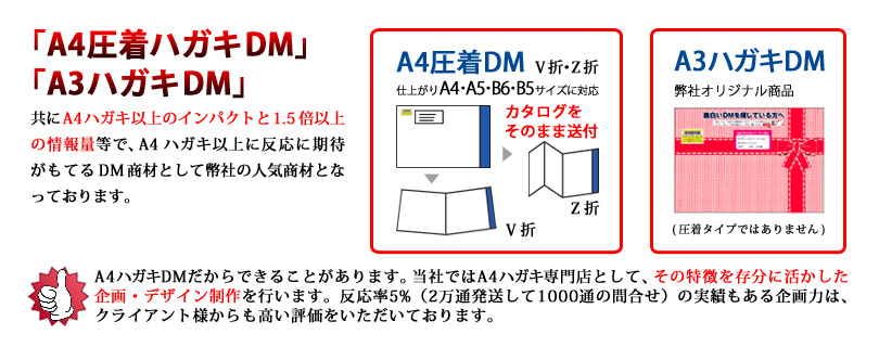 A4ハガキDMのその他サービス