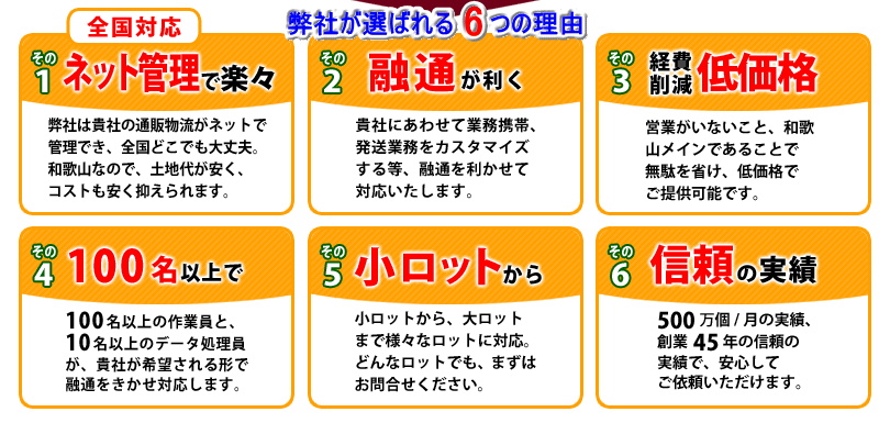 通販物流センターのおススメの理由